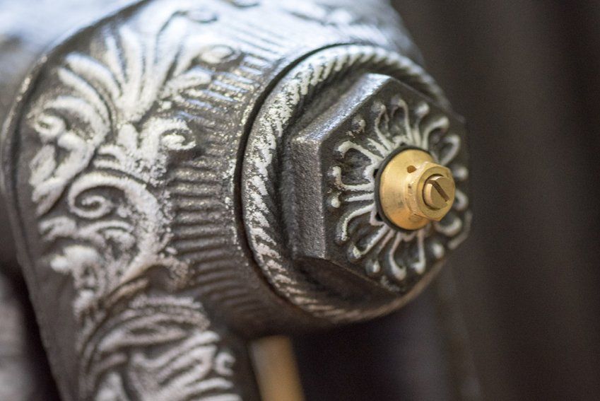Downton cast iron radiator detail
